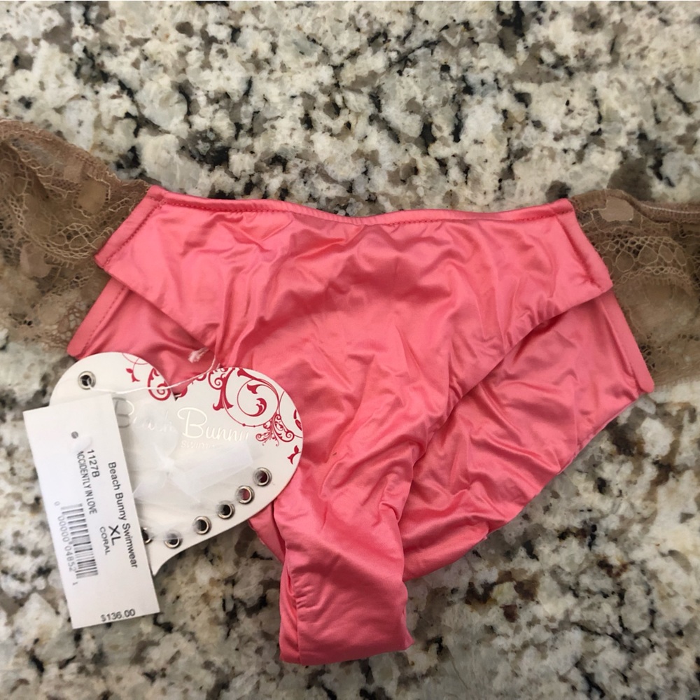 Accidentally in Love Beach Bunny Coral Bikini (ONLY BOTTOMS LEFT IN XL)